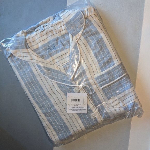 ✨HP✨ Porto Striped Linen Pajamas: Serena & Lily - Picture 2 of 3